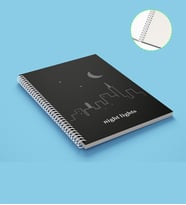 Co Notes 15x21 Night Lights Spiralli Kareli Defter - GDTK-906134