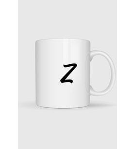 Z Harfi Baskılı Kupa Bardak