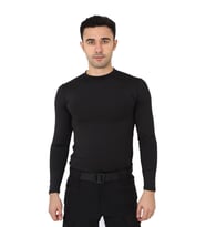 Micro Uzun Kol Asker Tişörtü - Askeri Malzeme (Siyah)
