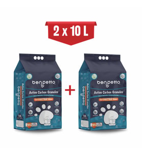 BENPETTO AA250  Aktif Karbon Granüllü 2'Li 2x10 20 Lt Kedi Kumu / Cat Litter