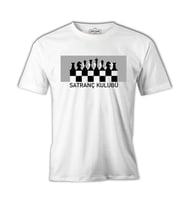 Satranç Kulübü Beyaz Erkek Tshirt