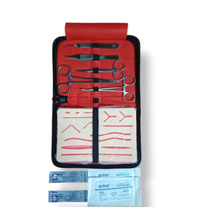 Archer Cerrahi Dikiş Eğitim Seti 6 Parça+Uygulama Pedi 17x22 cm+İplik 2 Adet+Blade 2 Adet