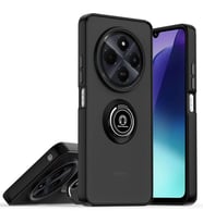 Realme C75 4g Kılıf Montreal Yüzüklü Silikon Kapak - Siyah