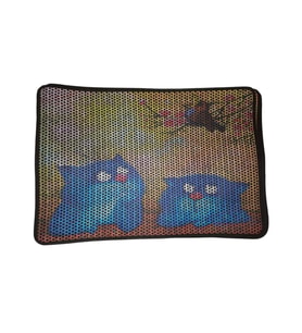 Nanbell Büyük Elekli Çift Katlı Kedi Kumu Paspası 75X59 cm Desenli No:13