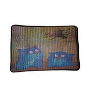 Nanbell Büyük Elekli Çift Katlı Kedi Kumu Paspası 75X59 cm Desenli No:13