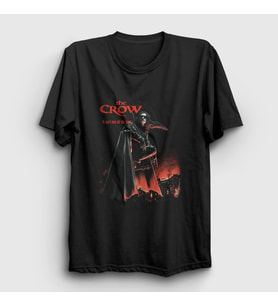 Presmono Unisex Siyah The Crow Eric Draven Rain T-Shirt 440381tt