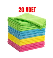 MİCROFİBER BANYO MUTFAK ve YER TEMİZLEME BEZİ 30x30 20 ADET