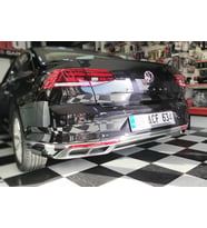 Vw Passat B8.5 Krom Arka Tampon Alt Çıtası 3 Parça 2019 ve Üzeri P.Çelik (Gümüş)
