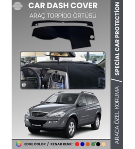 SSANGYONG KYRON (2005-2015) Torpido Örtüsü Ön Göğüs Halı Torpido Koruma Tam Uyum Kaymaz UV Koruma