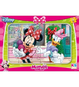 Frame Puzzle 24 Parça Minnie