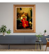 Altın Paspartulu Çerçeveli Tablo CV1637 (Gold)
