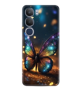 Vivo Y19S Kılıf Boutique Baskılı Resimli Rengarenk Kelebek Pcode -097