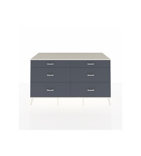 Kronos Konsol 6 Çekmeceli  176x59x99 Antrasit-Aytaşı/Antrasit