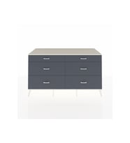 Kronos Konsol 6 Çekmeceli  176x59x99 Antrasit-Aytaşı/Antrasit