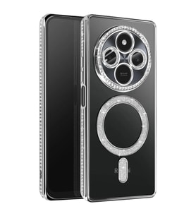 Xiaomi Redmi 14c Joke Simli Magneticsafe Kılıf - Gümüş