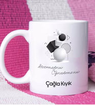 Geometri Öğretmeni Tasarımlı Kişiye Özel Geometri Öğretmeni Kupa Bardak