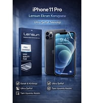 Lensun iPhone 11 Pro Ultra Şeffaf Ekran Koruyucu Film