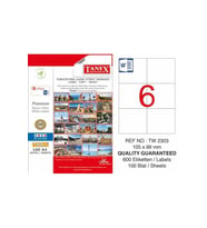 Tanex Lazer Etiket 100 Yaprak 105x99 Mm Lazer Yazıcı Etiketi