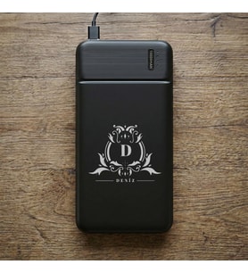 BK Gift Kişiye Özel İsimli 10.000 mAh Powerbank PB-4011 -9, LED Göstergeli Taşınabilir Şarj Cihazı, Kurumsal Hediye