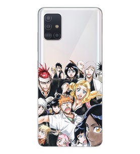 Samsung Galaxy A51 Uyumlu Bleach Tasarımlı Şeffaf Telefon Kılıfı