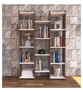 Kitaplık Mert Modern Atlantikçam Beyaz