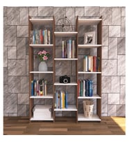 Kitaplık Mert Modern Atlantikçam Beyaz