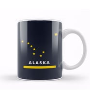 Alaska State Flag Kupa Bardak Porselen
