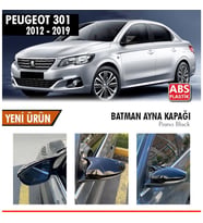 Peugeot 301 Yarasa Ayna Kapağı Piano Black Parlak Siyah