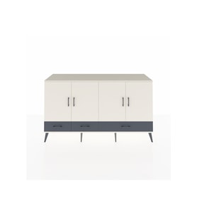 Kronos Konsol 6 Raflı 3 Çekmeceli 4 Kapaklı 176x59x99 Aytaşı-Aytaşı/Antrasit