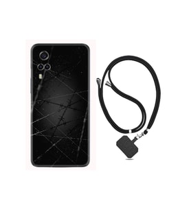 Vivo Y53s Kılıf Ipli Boyun Askılı Desenli Silikon Dikenli Tel 1779