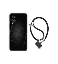 Vivo Y53s Kılıf Ipli Boyun Askılı Desenli Silikon Dikenli Tel 1779
