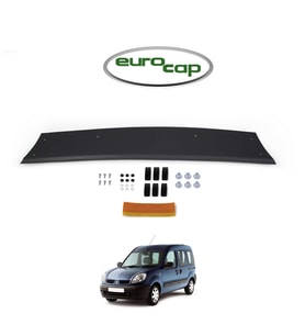 EUROCAP Renault Kangoo Ön Kaput Maskesi Koruma Rüzgarlığı Deflektör 3mm Akrilik Parlak 1998-2003