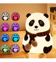 Exenet Sevimli Panda Gece Lambası – Yumuşak Dokulu, Renk Değiştiren LED Işık, Şarjlı, Dekoratif Sürpriz Hediyelik