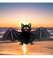 Halloween Cadılar Bayramına Özel Yarasa Şeklinde Karnında Akordiyon Şeklinde Açılan Petek Süs 60x28 cm