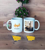 Arkeolog Kupa Bardak Beyaz Fotoğraflı