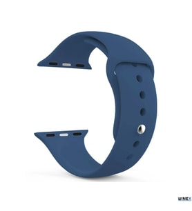 Winex 42-49mm Yeni Nesil Apple Uyumlu Akıllı Saat Kordonu Silikon Lacivert