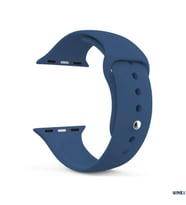 Winex 42-49mm Yeni Nesil Apple Uyumlu Akıllı Saat Kordonu Silikon Lacivert