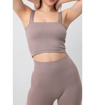 DoReMi Seamless Fitilli Kare Yaka Kalın Askılı Spor Sütyen