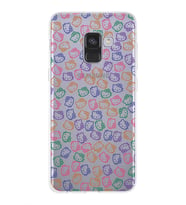 Samsung Galaxy A8 (2018) Uyumlu Kapak Hello Kitty Tasarımlı Şeffaf Silikon Kılıf