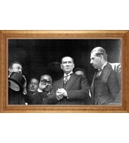 ALTIN ÇERÇEVELİ PASPARTULU TABLO CR138