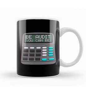 Be Audit You Can Be Funny Accountant Auditor Pun Kupa Bardak Porselen