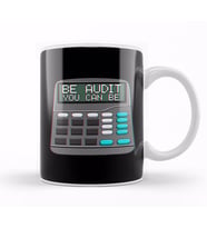 Be Audit You Can Be Funny Accountant Auditor Pun Kupa Bardak Porselen