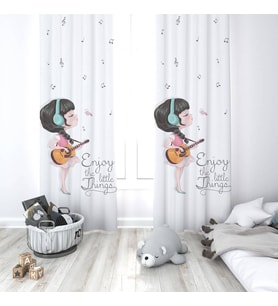 Çocuk Odası Dijital Baskılı 135x260cm Tek Kanat Fon Perde Model 00050