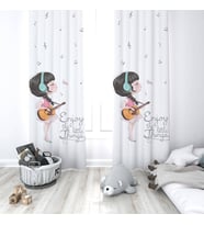 Çocuk Odası Dijital Baskılı 135x260cm Tek Kanat Fon Perde Model 00050