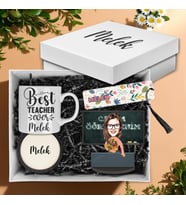 Motto Gift Öğretmenler Gününe Özel Karikatür Biblolu Hediye Kutusu 110648 (Model 2)