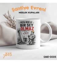 Komik Usta Kupası – "Usta Dedi Ki Bir Şey Olmaz" Baskılı Seramik Kupa