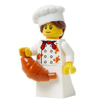 Orjinal Lego Minifigür Patisserie Chef