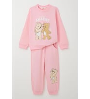 Breeze Kız Çocuk Eşofman Takım Eğlenceli Ayıcıklar Baskılı 1.5-5 Yaş, Pembe