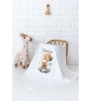 Pia Baby Premium %100 Pamuk Çift Kat Penye Bebek Battaniyesi 80x80 cm 5063-11 (Krem)
