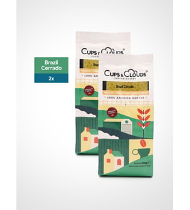 Brazil Cerrado Single Origin 250 g Orta Koyu Kavrulmuş Çekirdek Kahve 2li Set